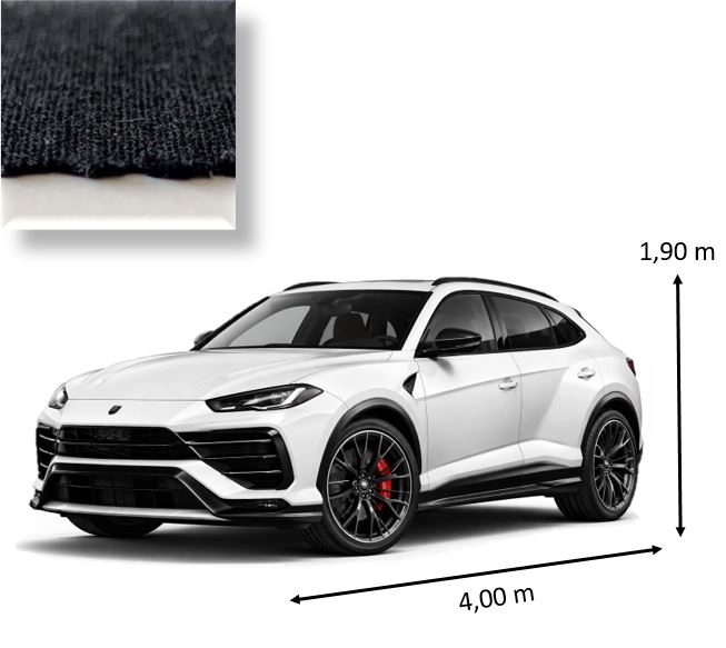 Abdeckung f�r Gel�ndewagen SUV L�nge bis 4,00 m x H�he bis 1,90 m Indoor-Pelerine