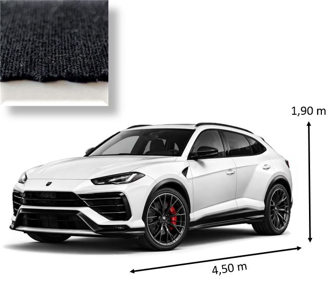 Abdeckung f�r Gel�ndewagen SUV L�nge bis 4,50 m x H�he bis 1,90 m Indoor-Pelerine