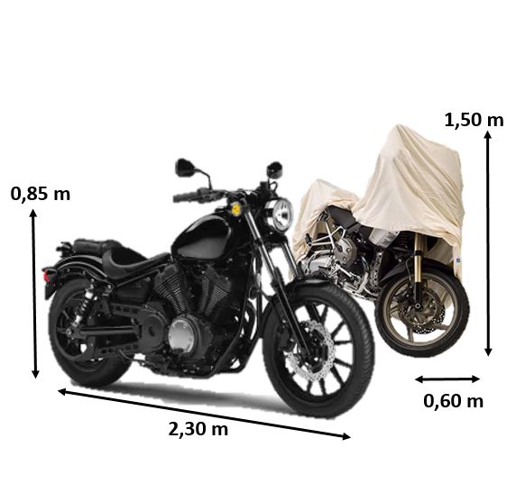 Schutzhlle fr Motorrad, Chopper Abdeckung Enduro Lnge 2,30 m x Breite 0,60 m Indoor