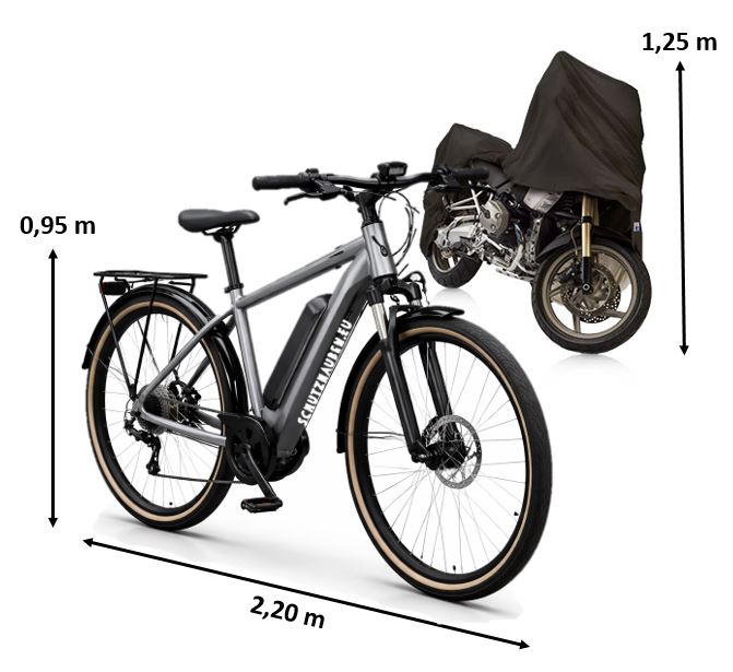Zweirad Abdeckung f�r Fahrrad E-Bike MTB / Schutzh�lle f�r Mofa Pedelec
