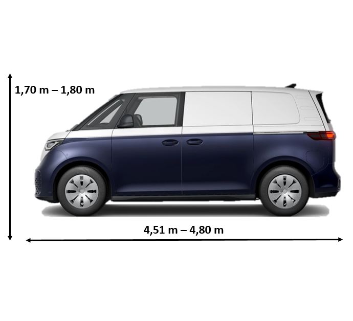 Schutzhlle fr Modell: Minivan / Vans Lnge von 4,51 m - 4,80 m x Hhe von 1,70 m - 1,80 m SUPER