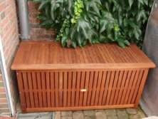Hauben Truhe Gartenbox 140 x 60 x 60 cm H�he mit �sen im Saum