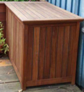 Hauben Truhe Box 150 x 60 x 60 cm H�he mit �sen im Saum