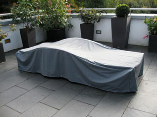Schutzh�lle Gartenliege Liege 200 x 70 x 40/56 cm H�he