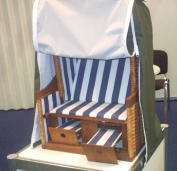 Strandkorb Haube Wood-Cover 125 x 90 x 158 cm Hhe