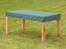 Tischplattenhlle mit Abhang bis 130 cm Lnge creme