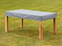 Tischplattenhlle mit Abhang bis 150 cm Lnge creme