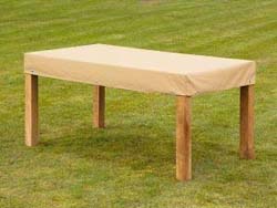 Tischplattenhlle mit Abhang bis 200 cm Lnge creme