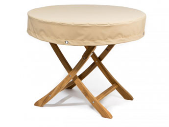 Tischplatten Haube Gartentisch rund � 150 x 15 cm Abhang