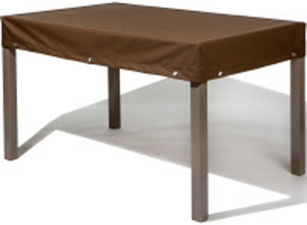 Tischplatten Haube braun Teaksafe 200 cm x Breite z.B. 90 cm