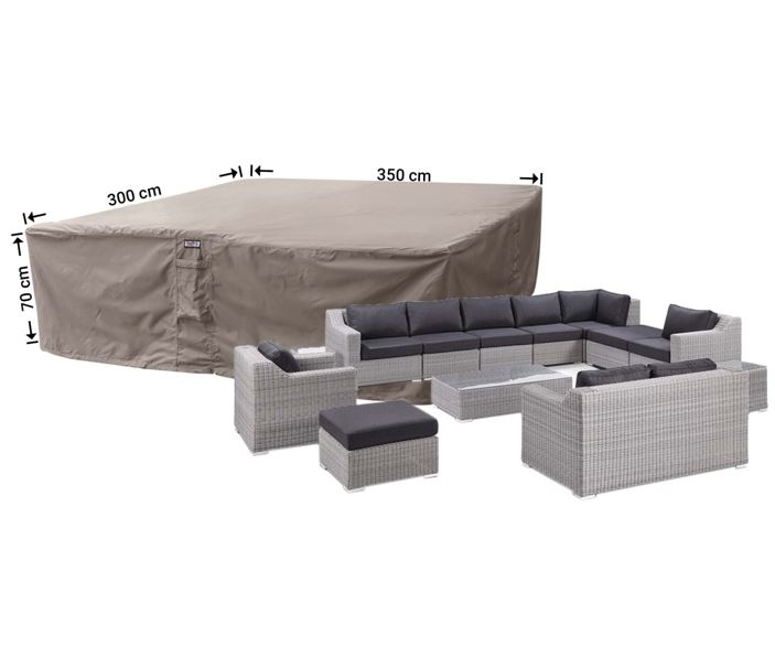 Gro�e Abdeckung f�r Gartenm�bel Gruppe 350 x 300 x 70 cm H�he