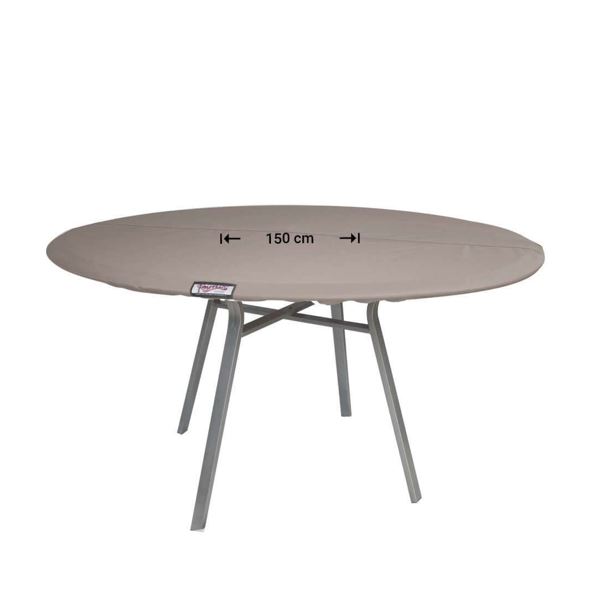 Runde Tischplattenhaube mit Kordelzug  150 x 4,5 cm Hhe