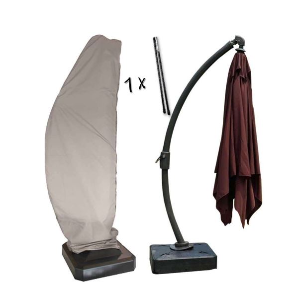 Schutzh�lle f�r Ampelschirm Garten 260 cm lang x 35/90/55 cm Breite