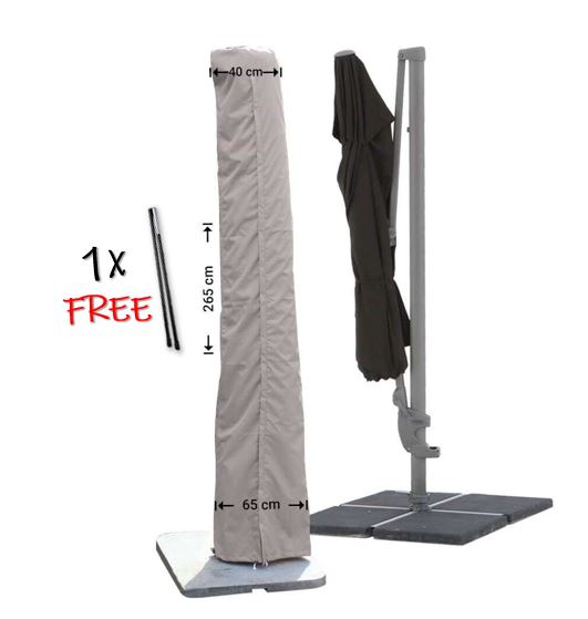 Schutzh�lle f�r Sonnenschirm 265 cm lang x 40/65 cm Breite Oxford 600D Qualit�t