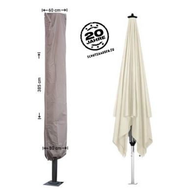 Sonnenschirm Schutzhaube fr Biergarten Schirme 385 cm lang x 60/ 80 cm breit Oxford 600D Qualitt
