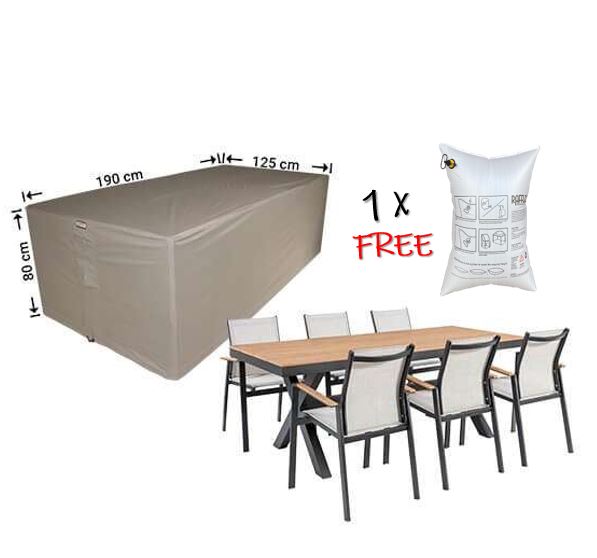 Abdeckhaube Gruppen-Set Gartenm�bel 190 x 125 x 80 cm H�he