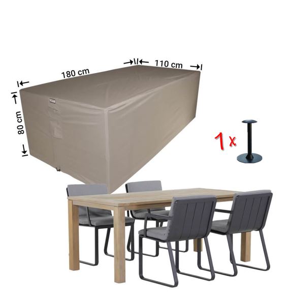 Schutzhaube Gruppen-Set Sitzgruppe 180 x 110 x 80 cm Hhe