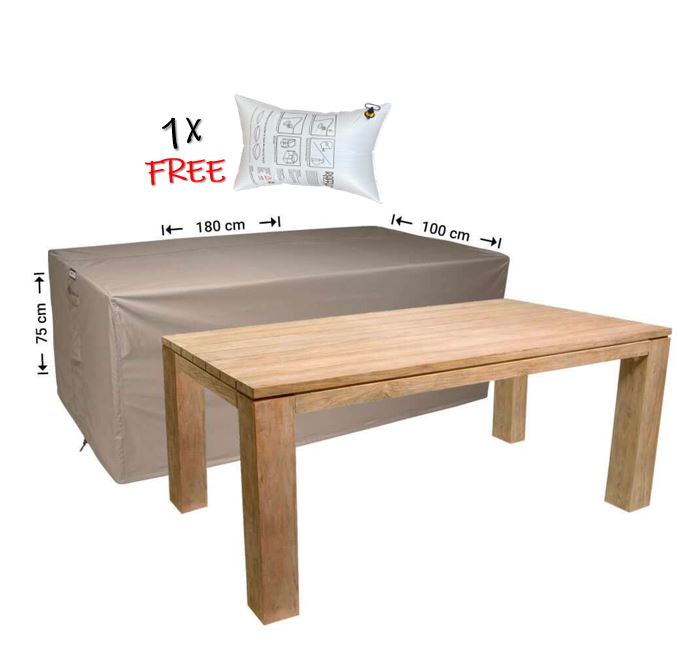 Tisch Abdeckung Schutzh�lle f�r Gartentisch 180 x 100 x 75 cm H�he