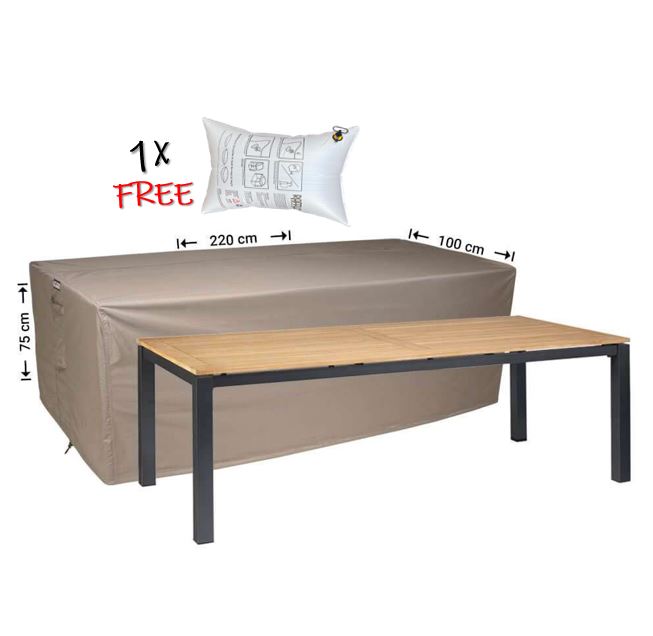 Schutzh�lle f�r Gartentisch Tisch 220 x 100 x 75 cm H�he