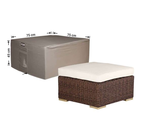 Abdeckhaube f�r Beistelltisch Schutzh�lle Hocker 75 x 75 x 45 cm H�he