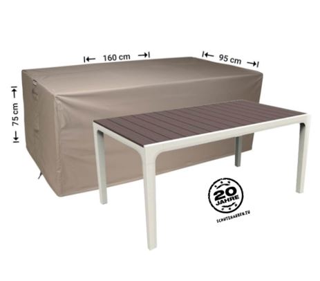 Schutzh�lle f�r Esstisch Tischhaube 160 x 95 x 75 cm H�he