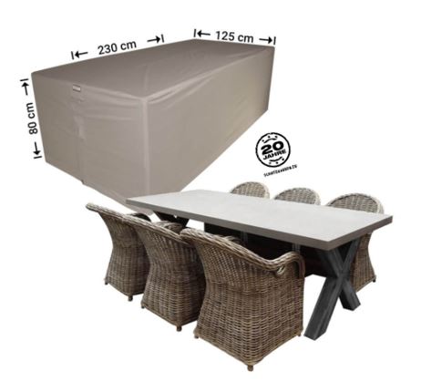 Schutzh�lle Gruppen-Set Gartenm�bel Sitzgruppe 230 x 125 x 80 cm H�he