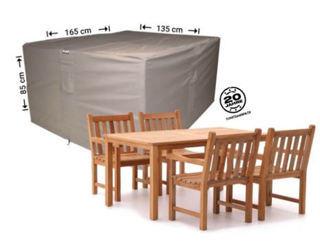Gruppen-Set Gartenm�bel Schutzhaube Sitzgarnitur 165 x 135 x 85 cm H�he
