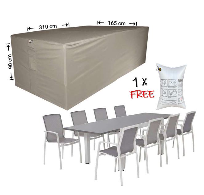Schutzhaube f�r Sitzgruppe Gartenm�bel 310 x 165 x 90 cm H�he
