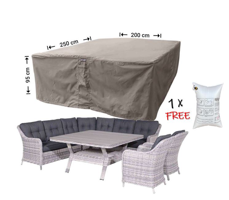 Schutzh�lle f�r Gartenm�bel Gruppen-Set Sitzgruppe 250 x 200 x 95 cm H�he