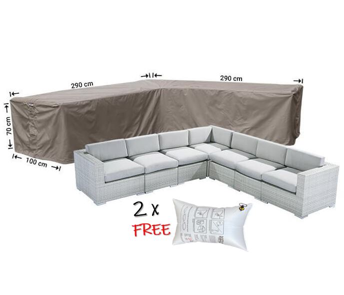 Abdeckhaube f�r Loungem�bel 290 x 290 x 100 x 70 cm H�he