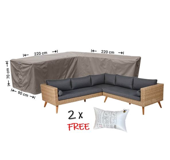 Schutzh�lle f�r Winkelm�bel Lounge 220 x 220 x 90 x H�he 70 cm