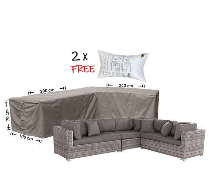 Schutzh�lle f�r Winkelm�bel Lounge 300 x 240 x 100 x H�he 70 cm