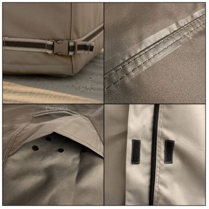 Abdeckhaube f�r Strandkorb 140 x 100 x 145/170 cm H�he