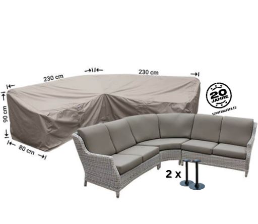Schutzhaube f�r Ecksofa Winkel M�bel 230 x 230 x 90 x 65/90 cm H�he