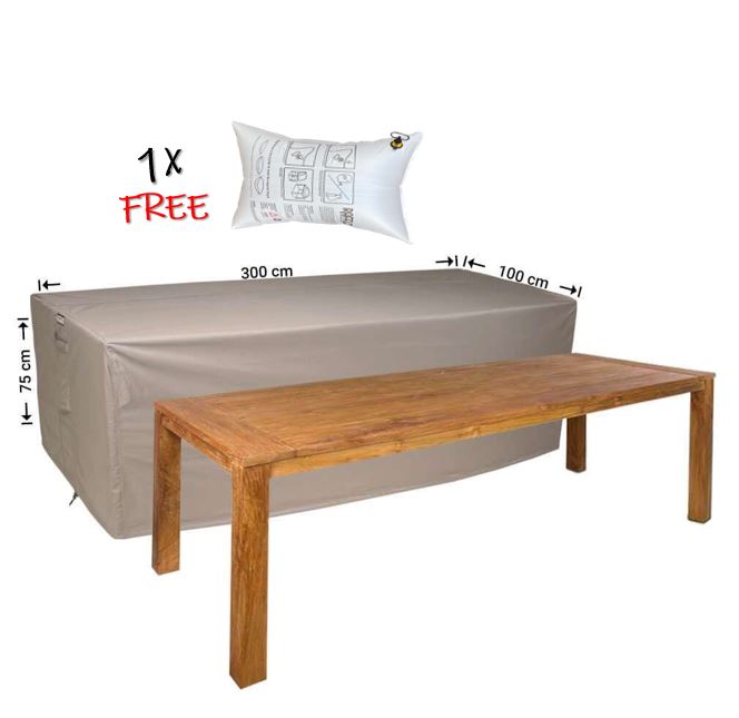 Schutzhaube f�r Gartenm�bel Tisch 300 x 100 x 75 cm H�he