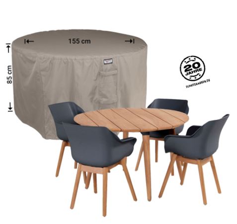 Schutzhaube fr Sitzgruppe runder Tisch  155 x 85 cm Hhe