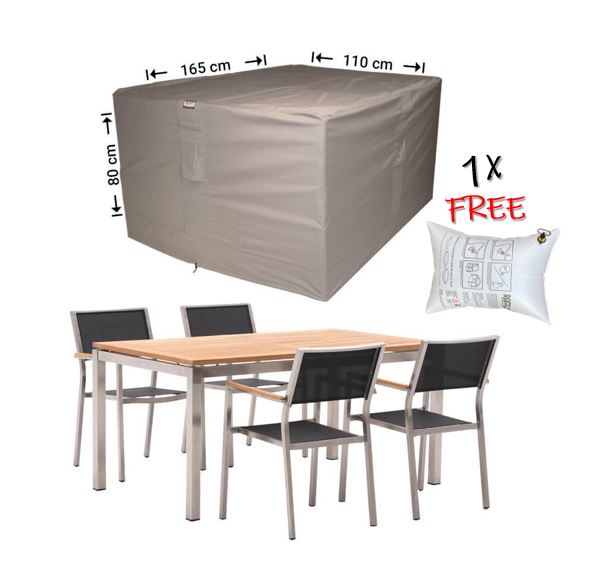 Schutzhaube f�r Tisch mit St�hlen 165 x 110 x 80 cm H�he