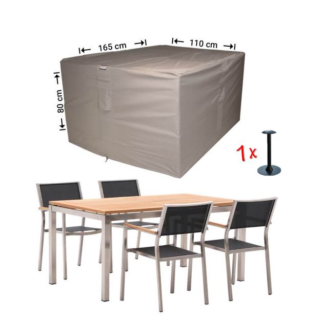 Schutzhaube fr Tisch mit Sthlen 165 x 110 x 80 cm Hhe