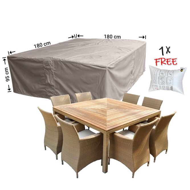 Gartenm�belabdeckung quadratische Sitzgruppe 180 x 180 x 95 cm H�he