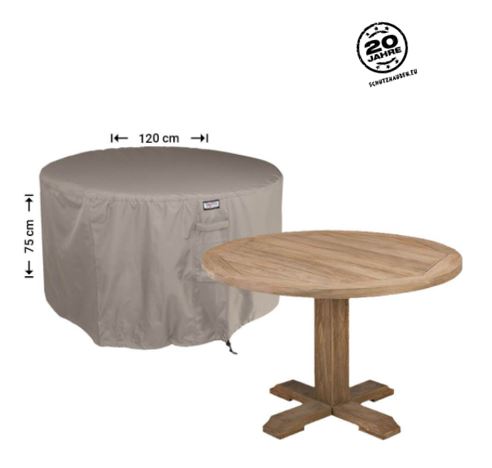 Schutzhaube rund f�r Tischplatte � 120 x 75 cm H�he