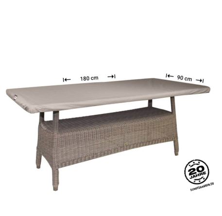 Tischplattenhaube fr Gartentisch 180 x 90 x 4,5 cm Hhe