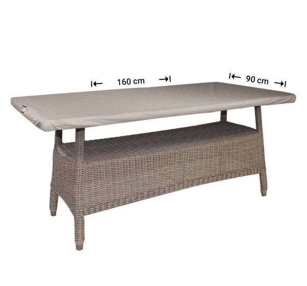 Tischplattenhaube mit Kordelzug 160 x 90 x 4,5 cm Hhe