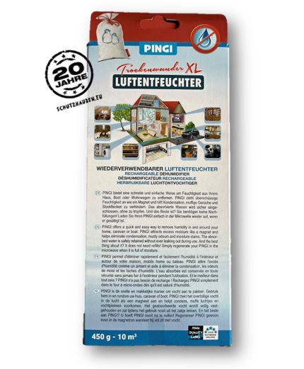 Luftentfeuchter XL Pingi Entfeuchtung wiederverwendbar